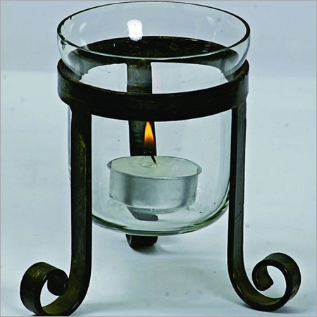 Candle Stand With Glass Candle Stand With Glass