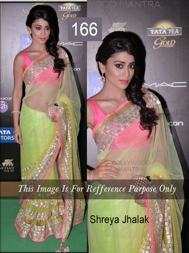 Shreya Jhalak with Awesome Color Saree Shreya Jhalak with Awesome Color Saree