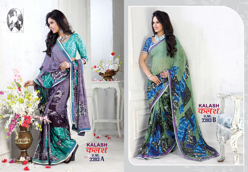 Colorful Printed Sarees Colorful Printed Sarees