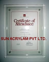 Acrylic Certificate Holder Acrylic Certificate Holder