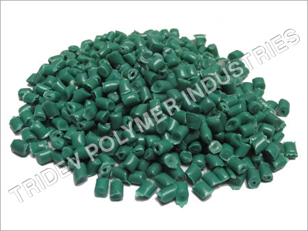 Green Plastic Granules Green Plastic Granules