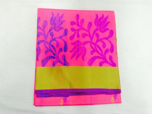 Pure Silk Handloom Pink Saree Pure Silk Handloom Pink Saree