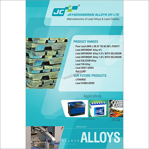 JC Pure Lead Alloys JC Pure Lead Alloys