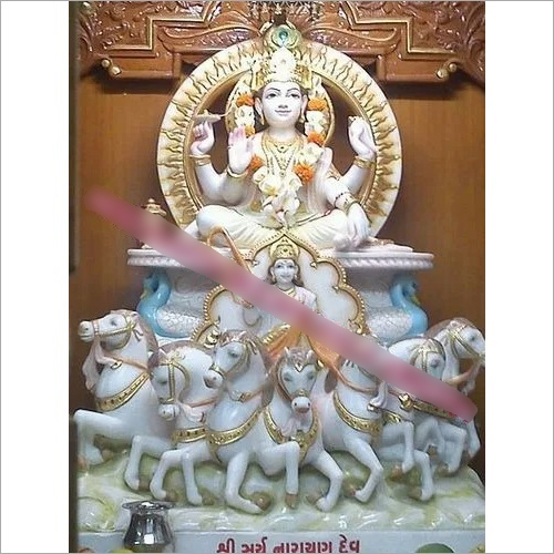 MARBLE SURYA BHAGWAN STATUE MANUFACTURE MARBLE SURYA BHAGWAN STATUE MANUFACTURE