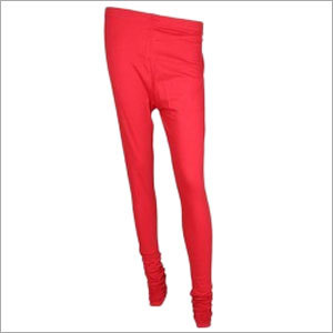 Red Cotton Lycra Leggings Red Cotton Lycra Leggings