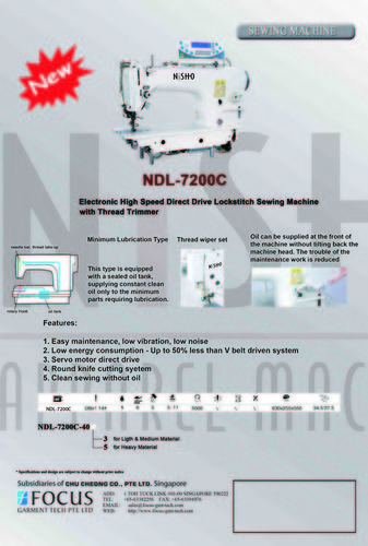 Sweing Machine with Thread TRimmer Sweing Machine with Thread TRimmer