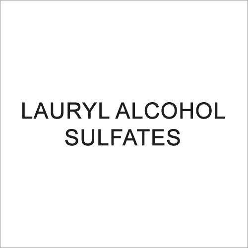 Lauryl Alcohol Sulfates Lauryl Alcohol Sulfates