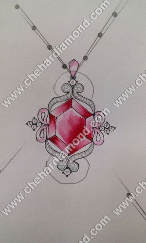 Ruby Diamond Pendant Ruby Diamond Pendant
