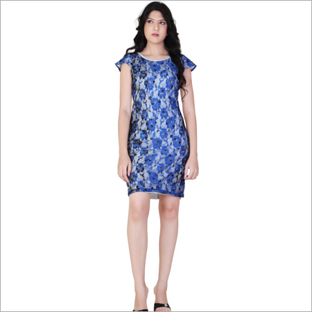 White & Blue Short Dress White & Blue Short Dress