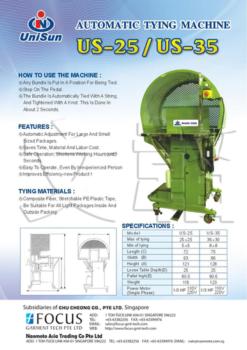 THREAD TYING MACHINES. THREAD TYING MACHINES.