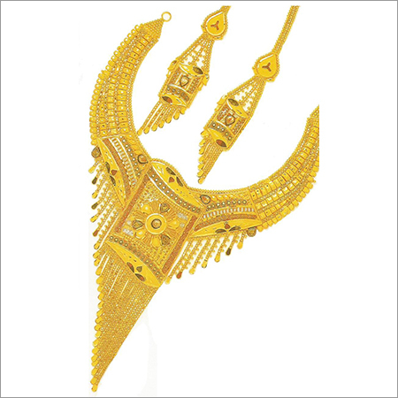 Designer Gold Plated Necklace Set Designer Gold Plated Necklace Set