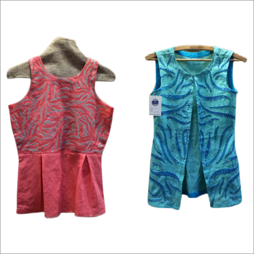 Cotton Linen & Machine Embroidery Work Cotton Linen & Machine Embroidery Work