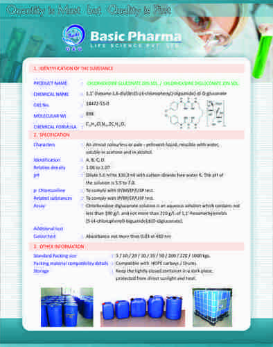Chlorhexidine Gluconate EP Chlorhexidine Gluconate EP