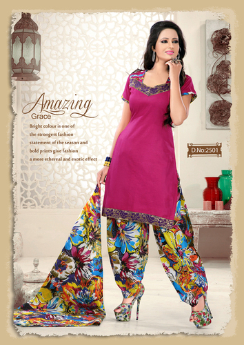 Patiyala Cotton Dress Materials Patiyala Cotton Dress Materials