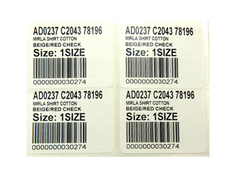 Barcode Garment Stickers Barcode Garment Stickers