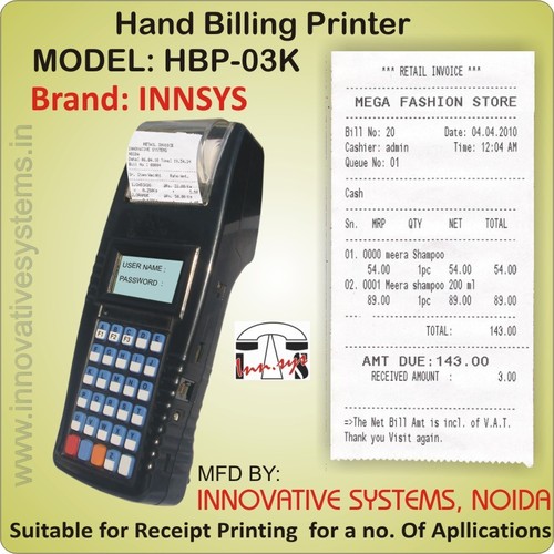Handheld Billing Printer Handheld Billing Printer
