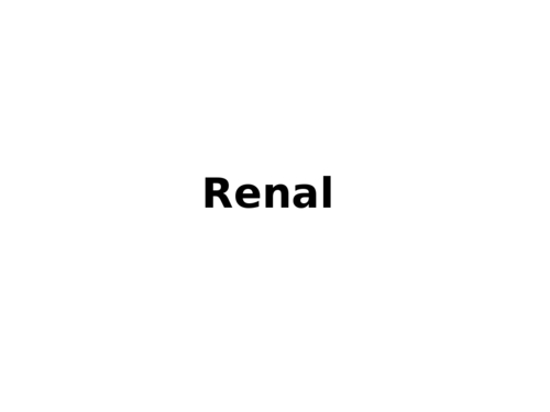Renal Renal