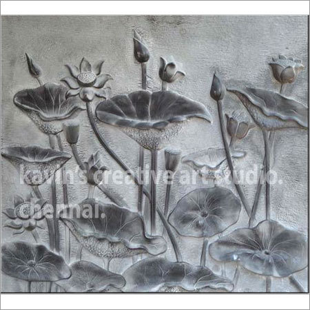 Lotus Stone Mural Lotus Stone Mural