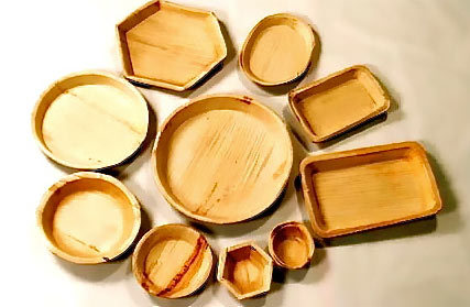 Shaped Areca Leaf Plates Shaped Areca Leaf Plates