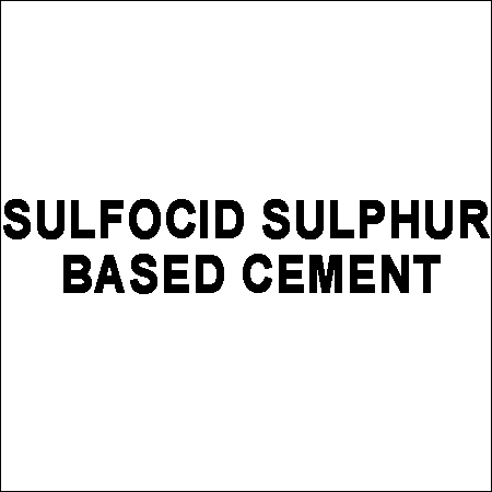 Sulphur Based Cement Sulphur Based Cement