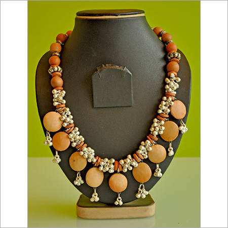 Handmade Terracotta Necklace Handmade Terracotta Necklace