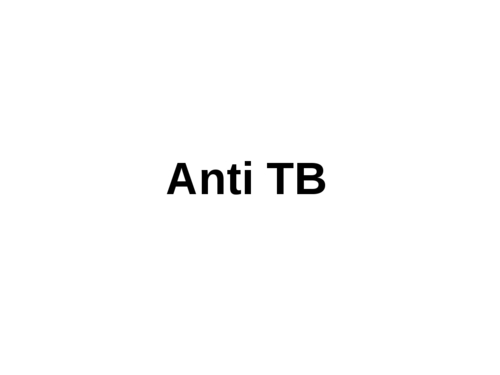 Anti TB Anti TB