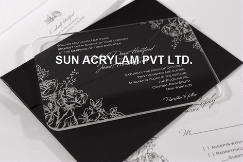 Marriage Invitation Card Acrylic Sheet Marriage Invitation Card Acrylic Sheet