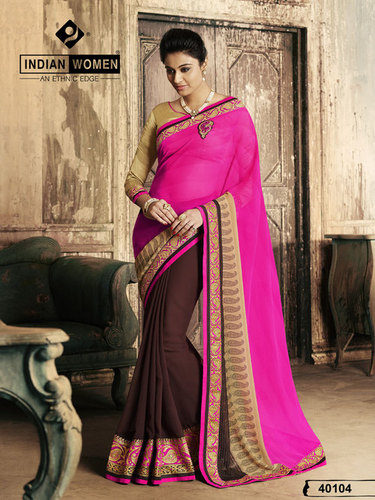 Chiffon & Georgette Printed Indian Sarees Online Chiffon & Georgette Printed Indian Sarees Online
