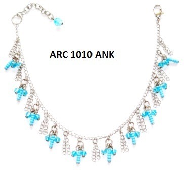 Sterling Silver Gemstone Anklets Sterling Silver Gemstone Anklets