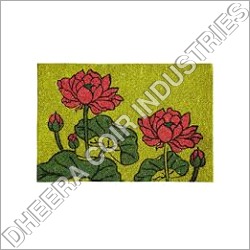 PVC Bleached Coir Mats Printed PVC Bleached Coir Mats Printed