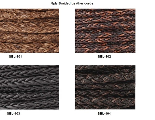Square Braided Leather Cord Square Braided Leather Cord