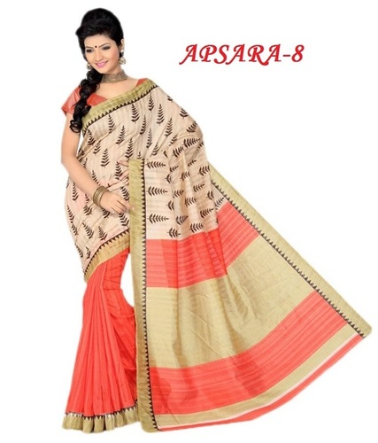 Bhagalpuri Silk Printed Saree Bhagalpuri Silk Printed Saree