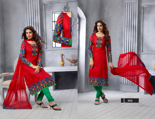 Green & Red Straight Suit Green & Red Straight Suit