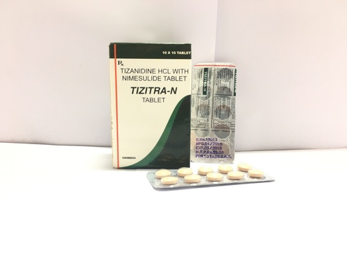 Tizanidine with Nimesulide Tablet Tizanidine with Nimesulide Tablet