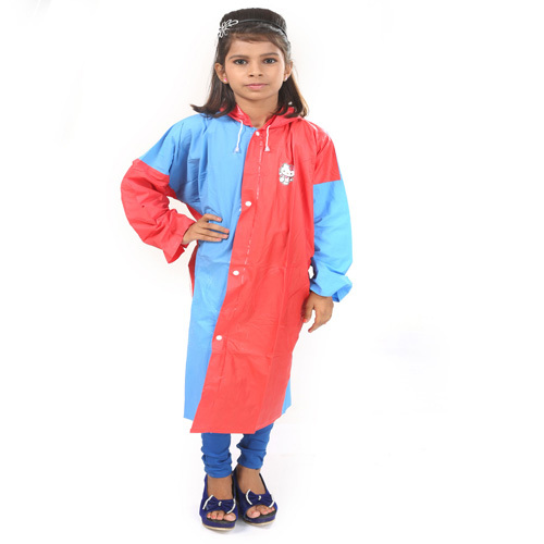 Rainfun Pvc Kids Raincoat With School Bag Space Rainfun Pvc Kids Raincoat With School Bag Space