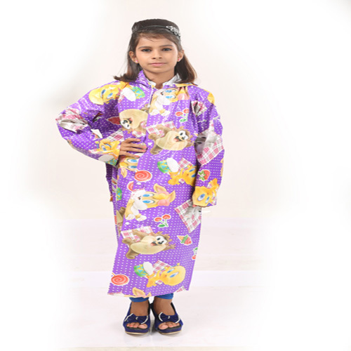 Rain fun PVC Kids Printed Rain coat Rain fun PVC Kids Printed Rain coat