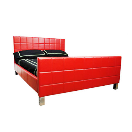 Leather Finish Bed Leather Finish Bed
