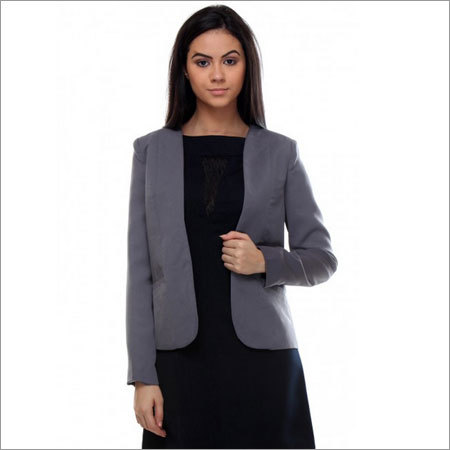 Alanis - Grey Waist Length Relaxed Fit Jacket Alanis - Grey Waist Length Relaxed Fit Jacket