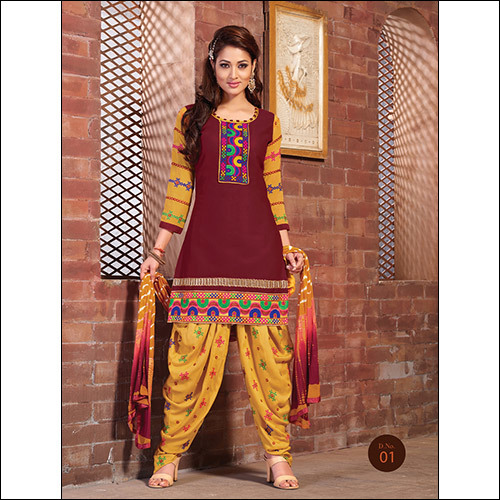 Designer Cotton Embroidered Suit Designer Cotton Embroidered Suit