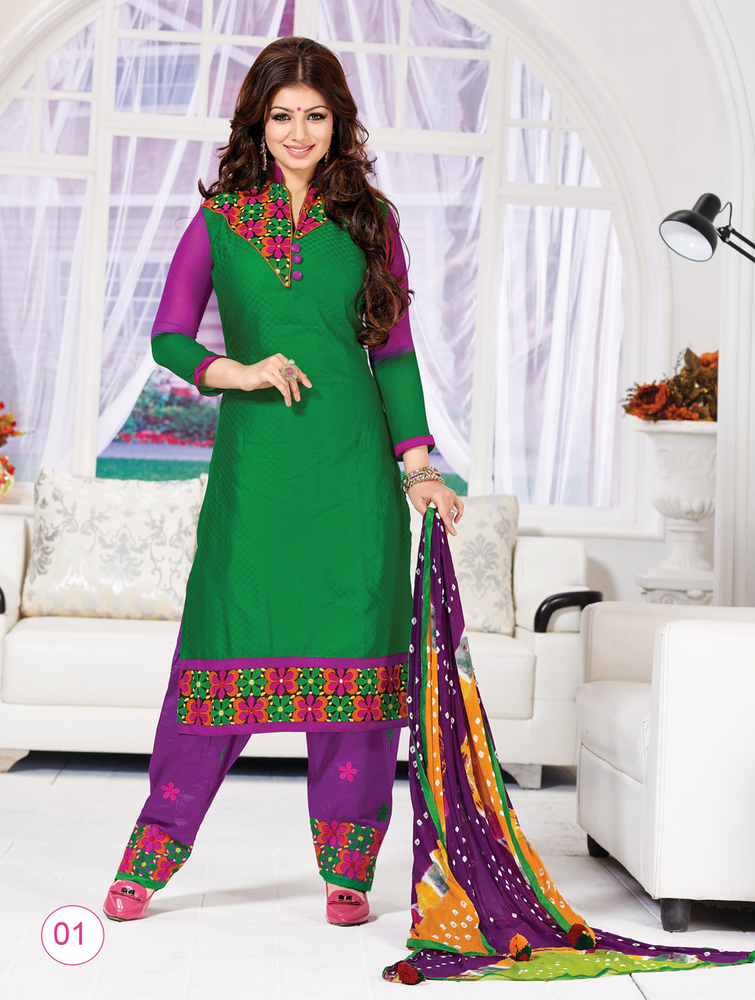 Pure Cotton Unstitch Embroidered Salwar Suit Pure Cotton Unstitch Embroidered Salwar Suit