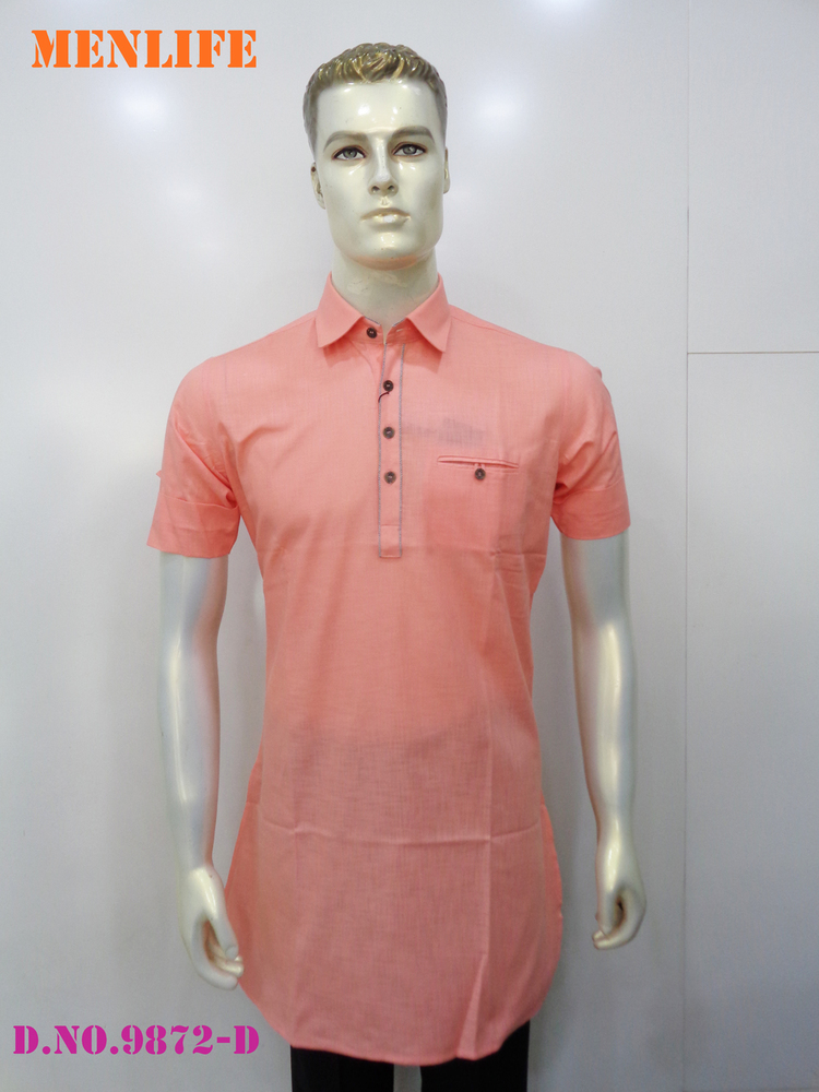 Men Linen Long Kurta Men Linen Long Kurta