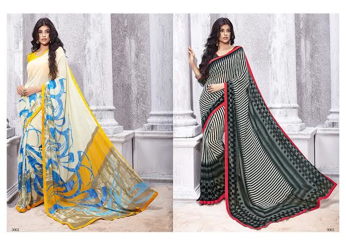 Lt Zoya--Georgette Printed Sarees Lt Zoya--Georgette Printed Sarees