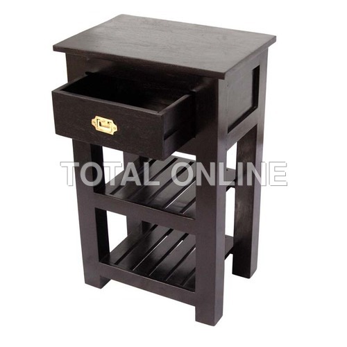 Classic End Table With one Drawer and Two Shelves Classic End Table With one Drawer and Two Shelves