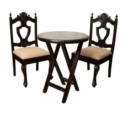 Masiela Two Seater Dining Set In Wallnut Finish Masiela Two Seater Dining Set In Wallnut Finish