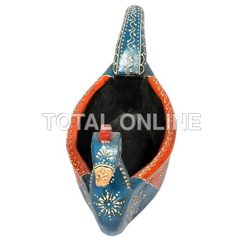 Creative Wooden Handpainted Peacock Face Bowl Creative Wooden Handpainted Peacock Face Bowl
