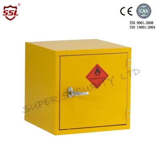 Mini Stainless Steel Hazardous Storage Cabinet Single Door with 1 Shelf Bench Top Cabinet Mini Stainless Steel Hazardous Storage Cabinet Single Door with 1 Shelf Bench Top Cabinet