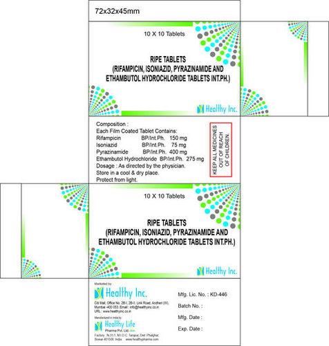 Ethambutol Hydrochloride And Isoniazid Tablets Ip