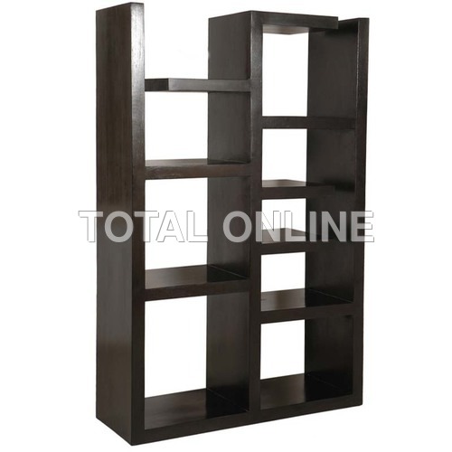 Black Coloured Multiple Shelves Containing Book Black Coloured Multiple Shelves Containing Book