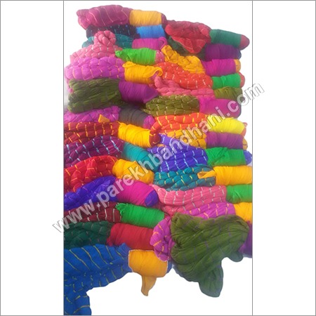 Multicolour Georgette Bhandhani Saree Multicolour Georgette Bhandhani Saree