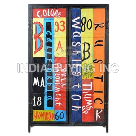 Painted Industrial Cabinet Painted Industrial Cabinet